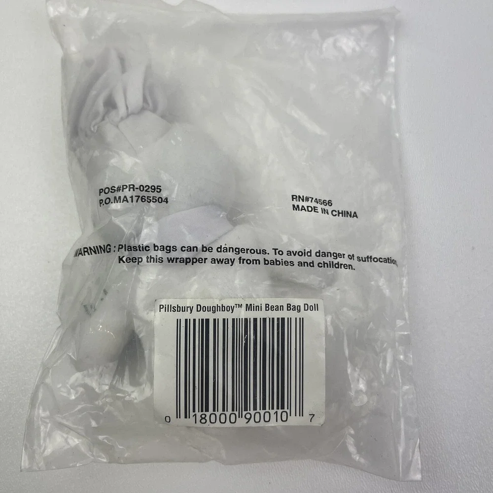 Pillsbury Doughboy Mini Plush Stuffed Bean Bag‎ Doll Toy Promotion Advertisement